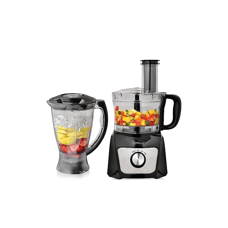 Premium Levella Food Processor Blender Combo, Black (PCFB50)