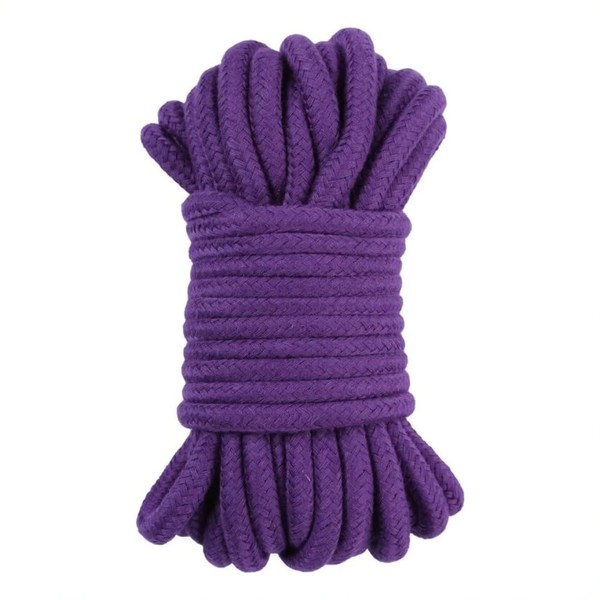 Me You Us Tie Me Up Bondage Rope - 10 Metres Length (10mm Thick) - Soft Cotton Rope Perfect for Bondage Games (Purple 10 Metres)