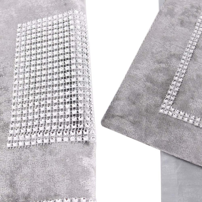 Time to Sparkle Set of 1 Velvet Table Runner +