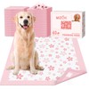 MIZOK Puppy Pads 28x34in Pee Pads for Dogs Pink, Dog