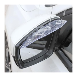 Osilly 2PCS Car Rear View Mirror Rain Visor Guard, Auto Side Mirror Rain Eyebrow Cover, Waterproof PVC, Automotive Exterior Accessories Decor, Universal for Most Car Truck SUV (Transparent)