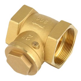 Check Valve, BSP 2 inch Check Valve DN50 Internal Thread Brass Check Valve 232PSI Prevent Water backflow 2 "Horizontal Check Valve DN50 for Water