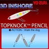 YO-ZURI Salt Lure 3D Inshore Top Knock Pencil, 4.9 inches