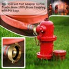 Brass Fire Hydrant Adapter 2-1/2" NST/NH Female x 2" NPT