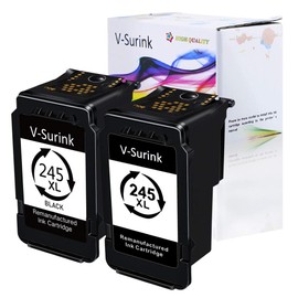 V-Surink Ink Cartridge Replacement Canon PG245XL Compatible with PIXMA MX492 TR4520 TS3120 MG2420 MG2522 MX490 MG2920 MG2922 MG2520 IP2820 Printer