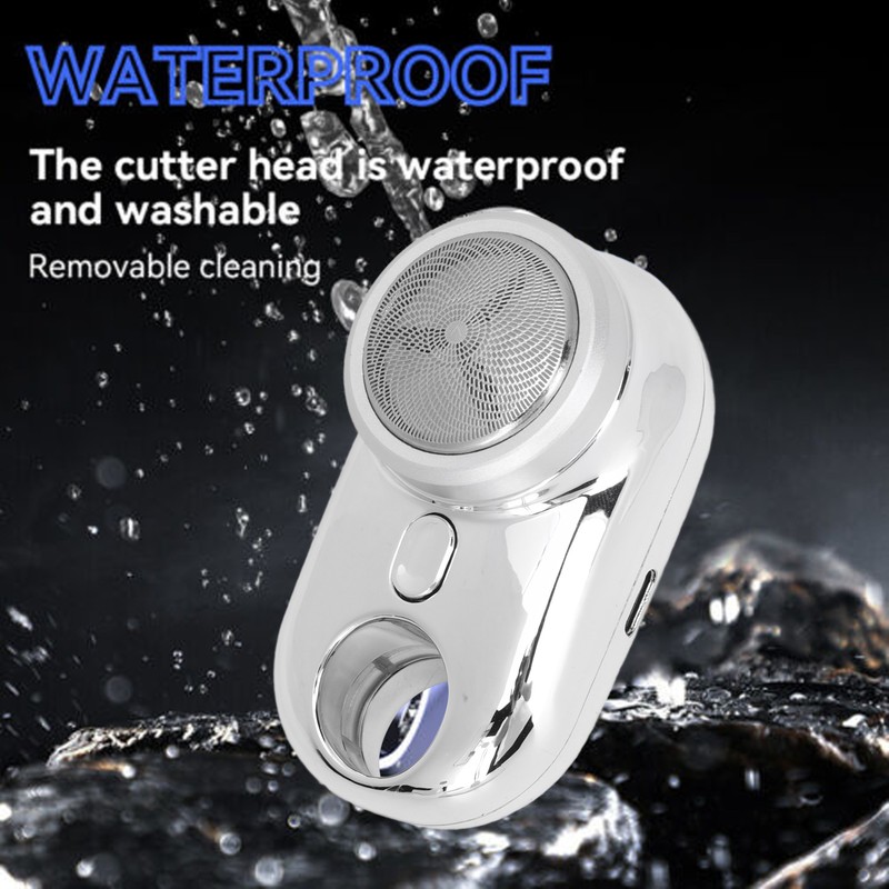 Mini Beard Clipper IPX7 USB Rechargeable Pocket Portable Beard Trimmer