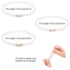 Gleamart Bow Waist Belt 3 Pcs Pearl Waist Belts Crystal