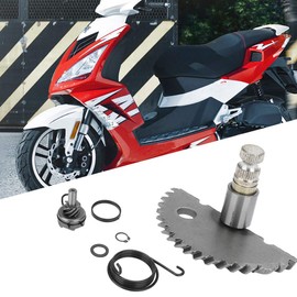 Kickstarter Speedfight 3 Kickstarter Shaft Jetforce Kickstarter Sprocket Kick Start Shaft Starter Shaft Kit, Aluminium Kick Start Shaft Intermediate Wheel Assembly Set for Gy6 50CC 80CC 139QMB Scooter