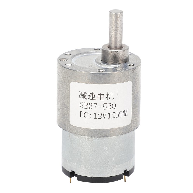 DC Motor 12V 12RPM Reducer Shaft SelfLocking Geared Motor for