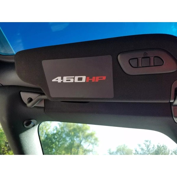 ZIC 460 HP Sun Visor Warning Label Blackouts for 2014-2019