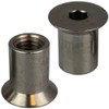 Pack of 10 Sleeve Nuts M10 x 20 with Countersunk