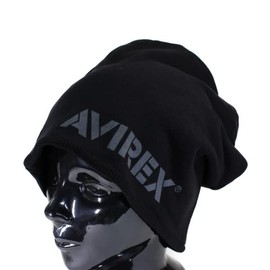 AVIREX AVIREX Knit Cap, Men's, Women's, AVIREX REVERSIBLE, Popular, Trend Brand, Autumn/Winter, Father's Day, Gift, Black