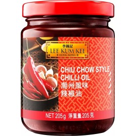 Lee Kum Kee Chiu Chow Chili Oil Glass Bottle 7.2 Ounce (Pack of 4) Exp: 2-2025