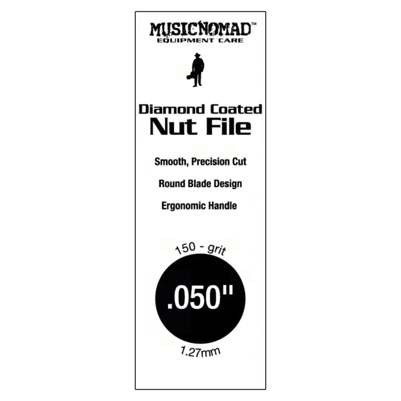 MusicNomad MN660 Diamond Coated Nut File 050 Inch Diamond Studded