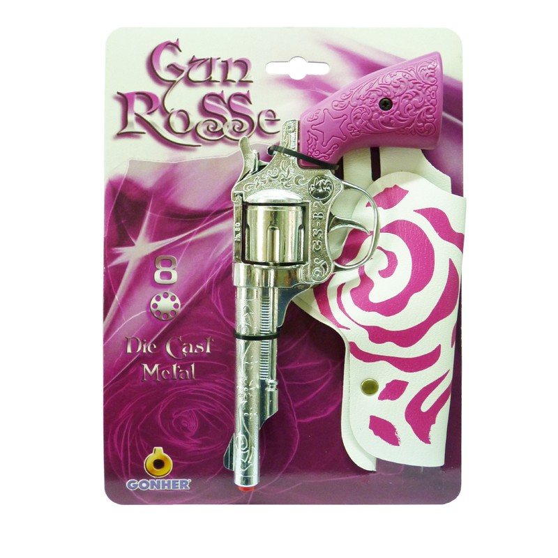 Gonher 180/2F - Revolver Cow Girl 8-Schuss, rosa