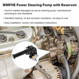 WMPHE Compatible with 20-5001R Power Steering Pump with Reservoir Chevy Silverado GMC Sierra 2500 HD 3500 HD 6.0L V8 2011 2012 2013 2014 2015, Replacement for 73429132, 84056870