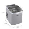 FRIGIDAIRE EFIC189-Silver Compact Ice Maker, 26 lb per Day, Silver