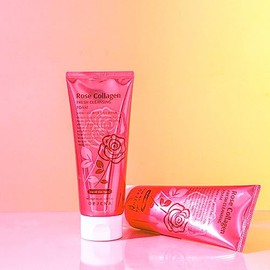 ORJENA Rose Collagen Fresh Cleansing Foam 180ml – Espuma Limpiadora Facial Nutritiva con Extracto de Rosa y Colágeno para Piel Suave y Elástica