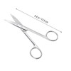 BIUDECO Professional Makeup Scissors Stainless Steel Curved Eyebrow Trimmer Cutting