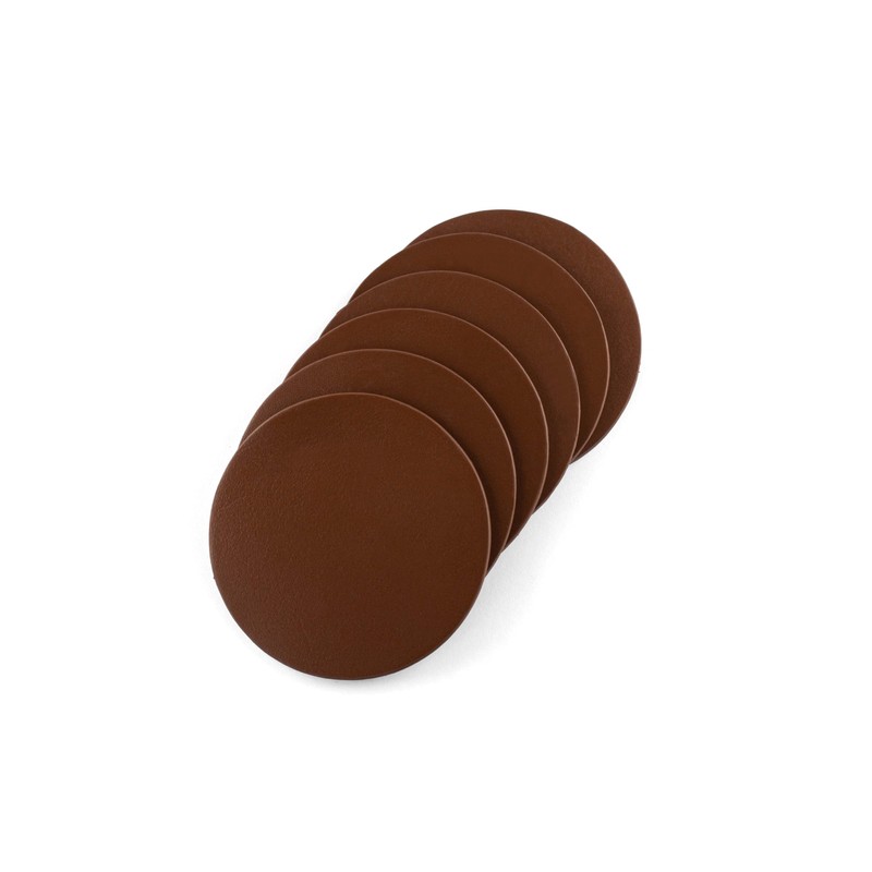 Brute Strength - Full Grain Leather Coasters - Cognac -