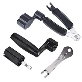 TUOREN Multifunctional Guitar String Winder String Cutter and Bridge Pin Puller Set 3 in 1 Guitar Repair Tool