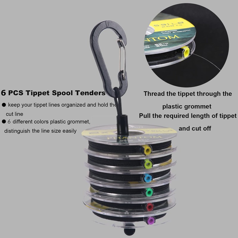 MAXIMUMCATCH Fly Fishing Tippet Line with Tippet Holder & Leader