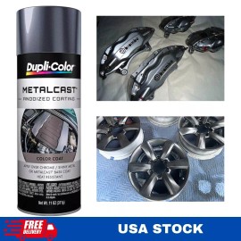 Dupli-Color Anodized Smoke Gray Coating High Temp Caliper Paint & Engine Enamel Gloss Spray