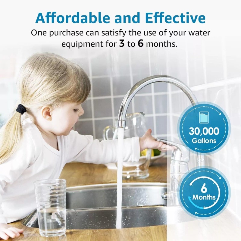 AQUACREST FXHSC Whole House Water Filter,Replacement for GE®FXHSC,GXWH40L(4)