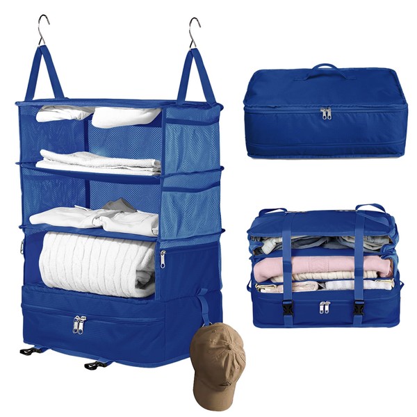 Bukere Hanging Packing Shelves for Luggage Suitcase, Portable Travel Cube