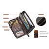 Women's Leather Large Clutch Purse with RFID Protection Large Purse