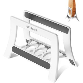 xuenair Cutting Board Holder, Cutting Board Rack Chopping Board Holder,Auto Width Adjustable Cutting Board Holder Stand for Countertop Counter Kitchen Cabinet (White)