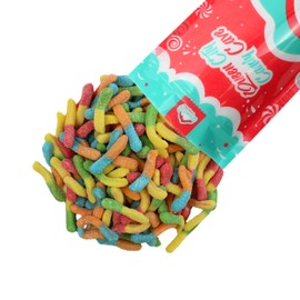 Sour Gummy Worms-Assorted Mini Sour Neon Gummy Candy Bulk, Gummi Sour Worms by Queen City Candy Cave (2 Pound)
