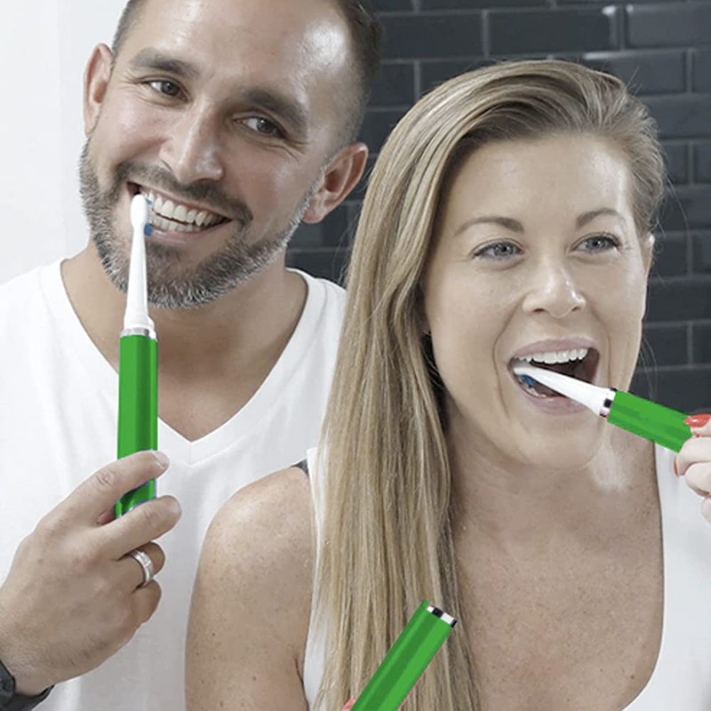 Pop Sonic Ultimate Pro Rechargeable Toothbrush (Green) - 40,000 Strokes/Min
