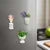 9 Pack Cute Fridge Magnets, Mini Artificial Plants Refrigerator Magnets