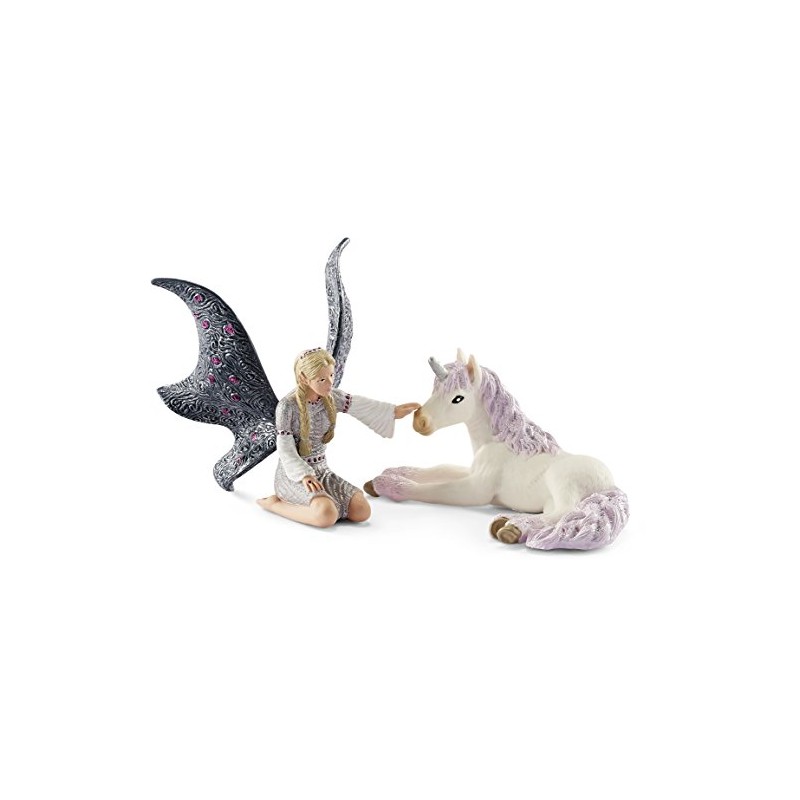 Schleich 70424 Lindariel with unicorn foal