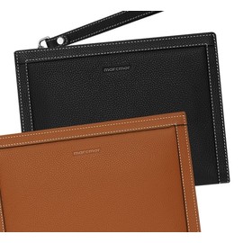 Clutch bag, compact size hand bag that fits in one hand CR003 Brown