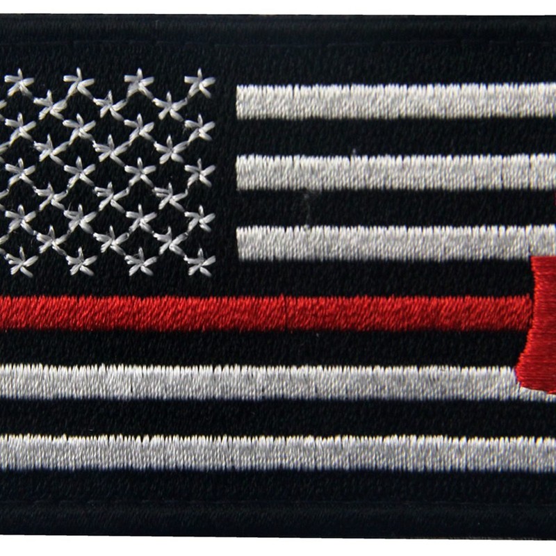 Rocking Planet US Flag with Firefighter Axe Embroidered Tactical Morale