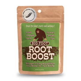 Big Foot Probiotic Root Boost Water Soluble Powder for Established Plants and Transplants - Grow Root Size, Increase Nitrogen, Grow New Plants from Cuttings, Pea Inoculant - 2 Ounces