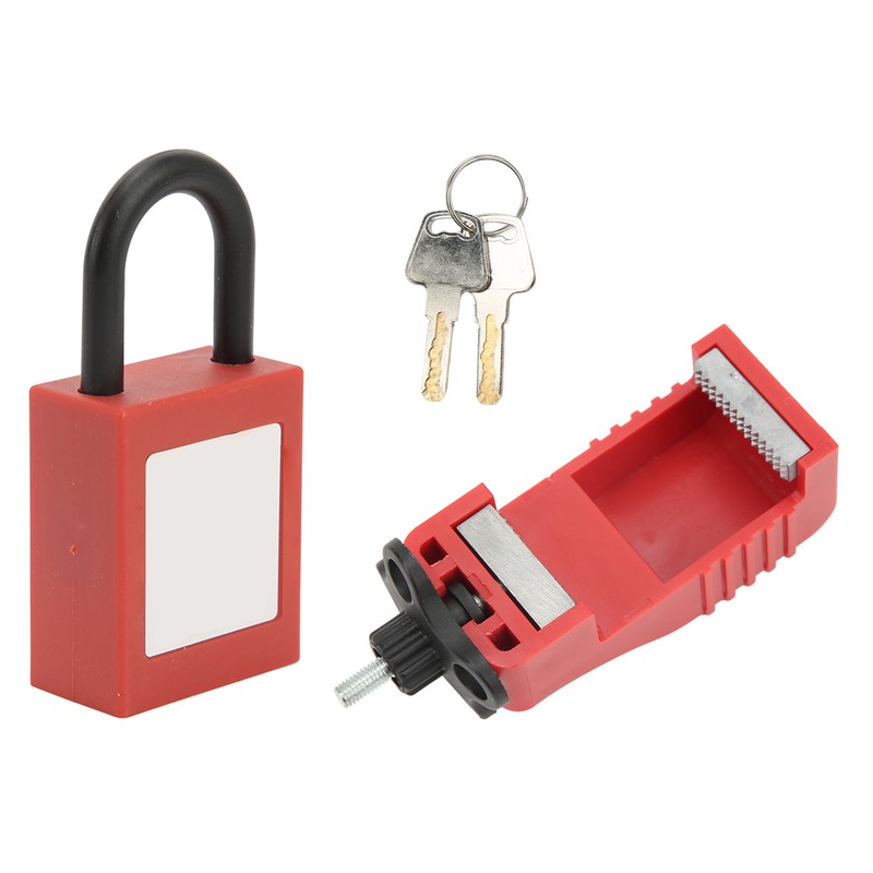 Lock Circuit Breaker Lockout Alloy Serrated Nylon Padlock 25mm Lockhole