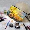 Livel lhood Sunflower Makeup Bag Field of Sunflowers Small Toiletry