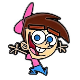 Timmy Turner The Fairly OddParents Wanda and Cosmo Cartoon Animated TV Show 1.4" Enamel Pin Badge