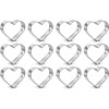 Unbranded 1 Dozen 12 Heart 3'' Cookie Cutter Metal Freshie