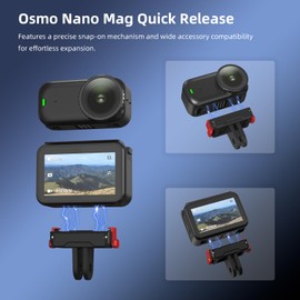 Set of 2 Magnetic Quick Release Adapter for DJI Osmo Nano Extension Base GoPro Compatible Accessories