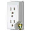 Bright a grounded Double Outlet et with (White) me2743 W