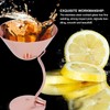 150ml Stainless Steel Martini Cocktail Glass Copper Plated Metal Wine