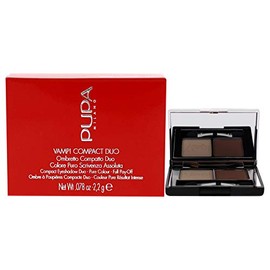 Pupa Milano Vamp Compact Duo Eyeshadow, for Pure Color Payoff, Double Palette, High Concentration of Pigments and Comfortable Texture, 005 Milk...    