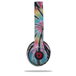WraptorSkinz Skin Compatible with Beats Solo 4, Solo 3 and Solo 2 Wireless Headphones - Tie Dye Swirl 109 - Decal Vinyl Wrap (Headphones NOT Included)