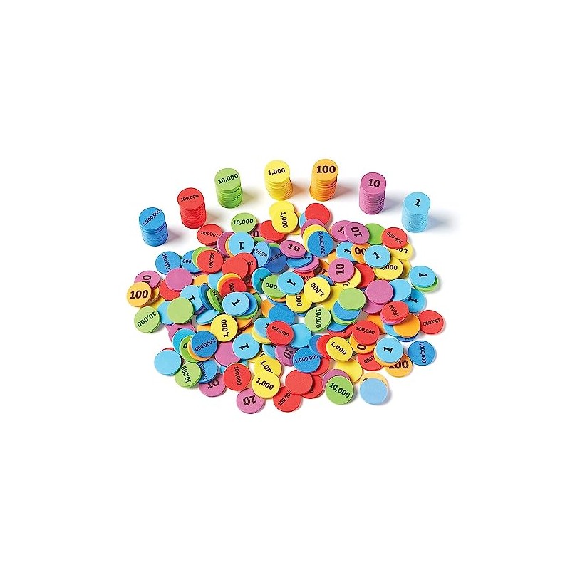 Learning Resources Place Value Disks, Early Math Skills, Set of