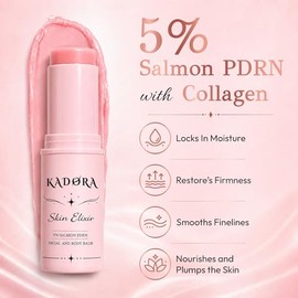 PDRN Pink Collagen Volume Multi Balm with Peptides, Retinol & NAD+, Hydrating Wrinkle Care Moisturizer for Face, Neck, Under Eyes, Smile Lines, Lips &