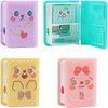 4 Pcs Dual Purpose Book Pencil Sharpener Eraser, Cute Cartoon